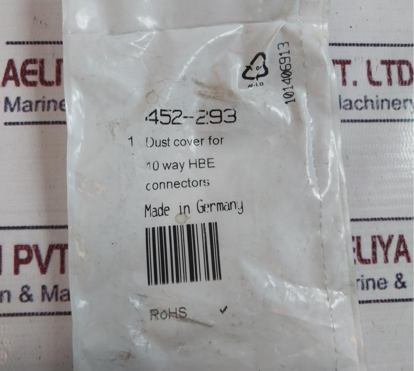 RS 452-293 Dust Cover for 10 Way Hbe Connector