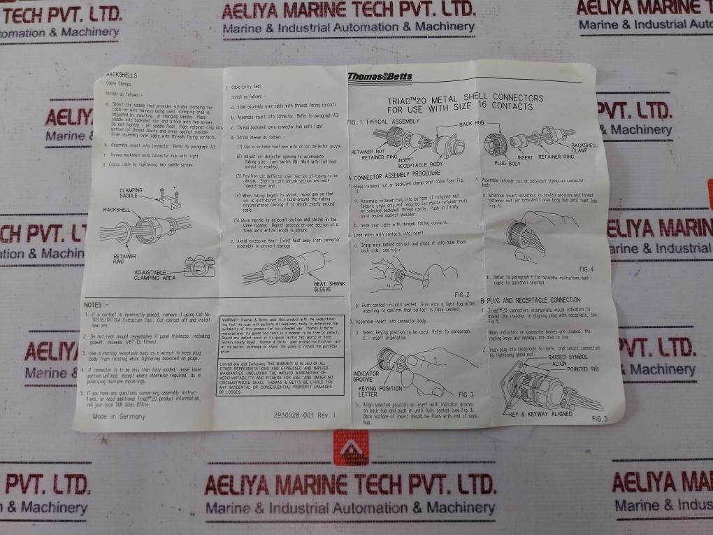 Rs 484-206 Metal Shell Connector