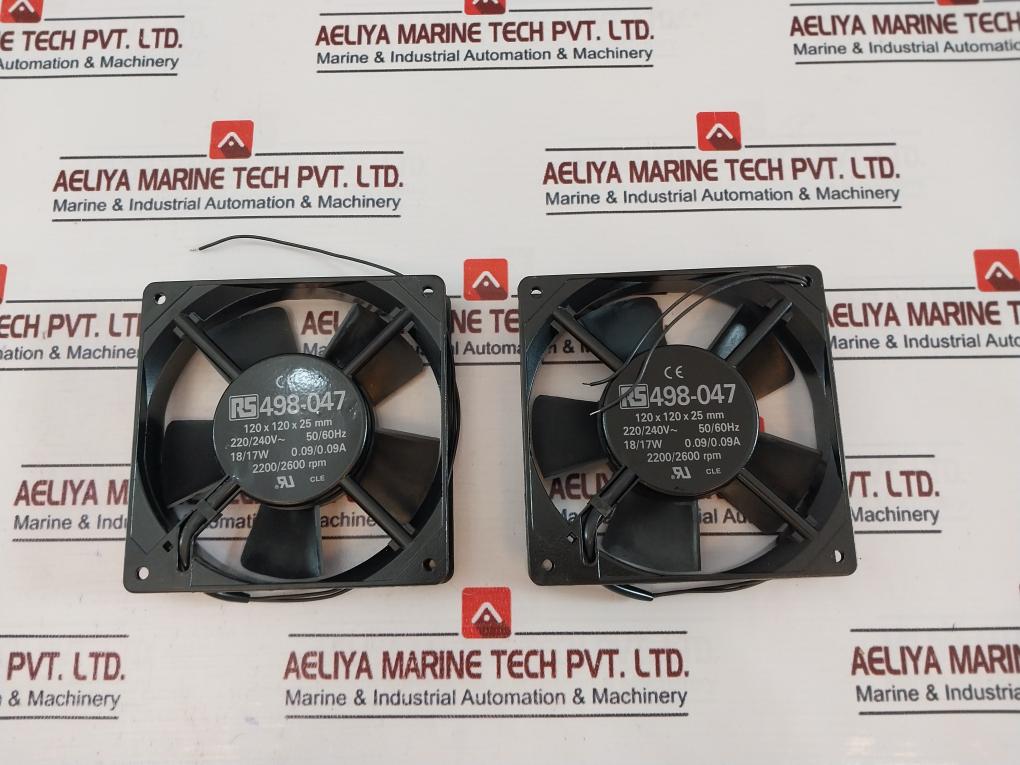 Rs 498-047 Slim Fan 120 X 120 X 25Mm 220/240V~ 50/60Hz