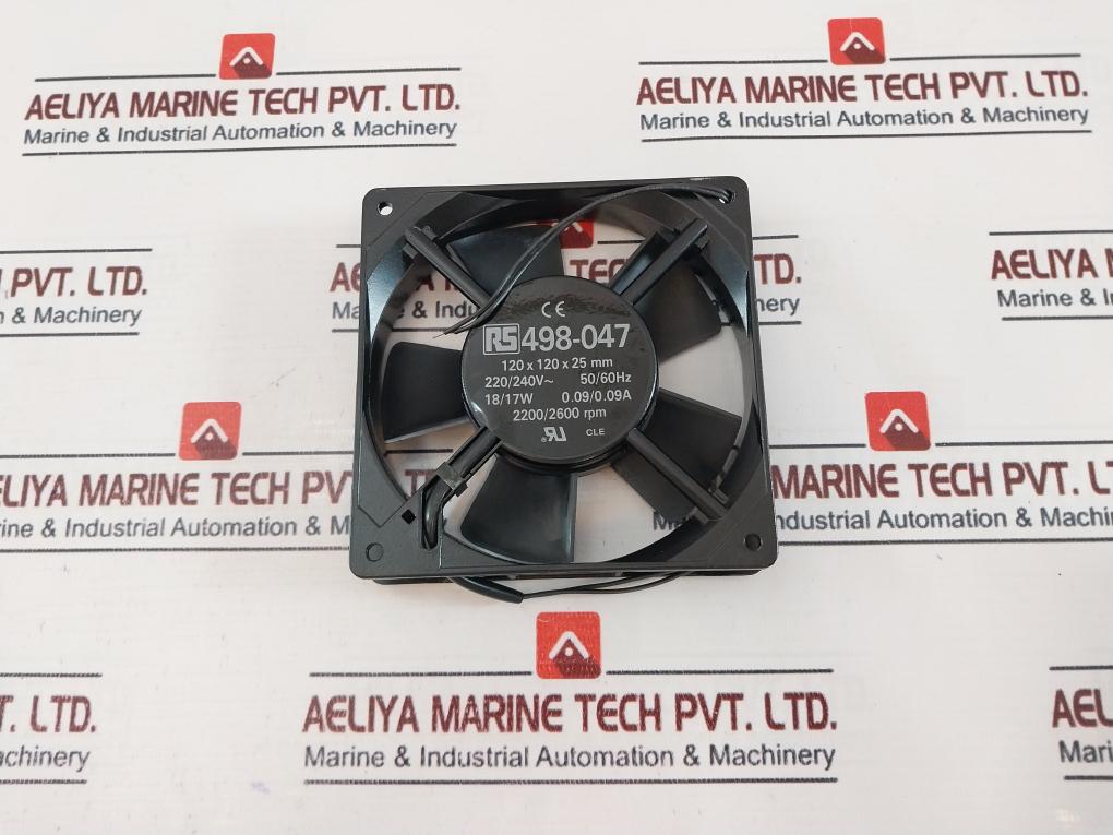 Rs 498-047 Slim Fan 120 X 120 X 25Mm 220/240V~ 50/60Hz