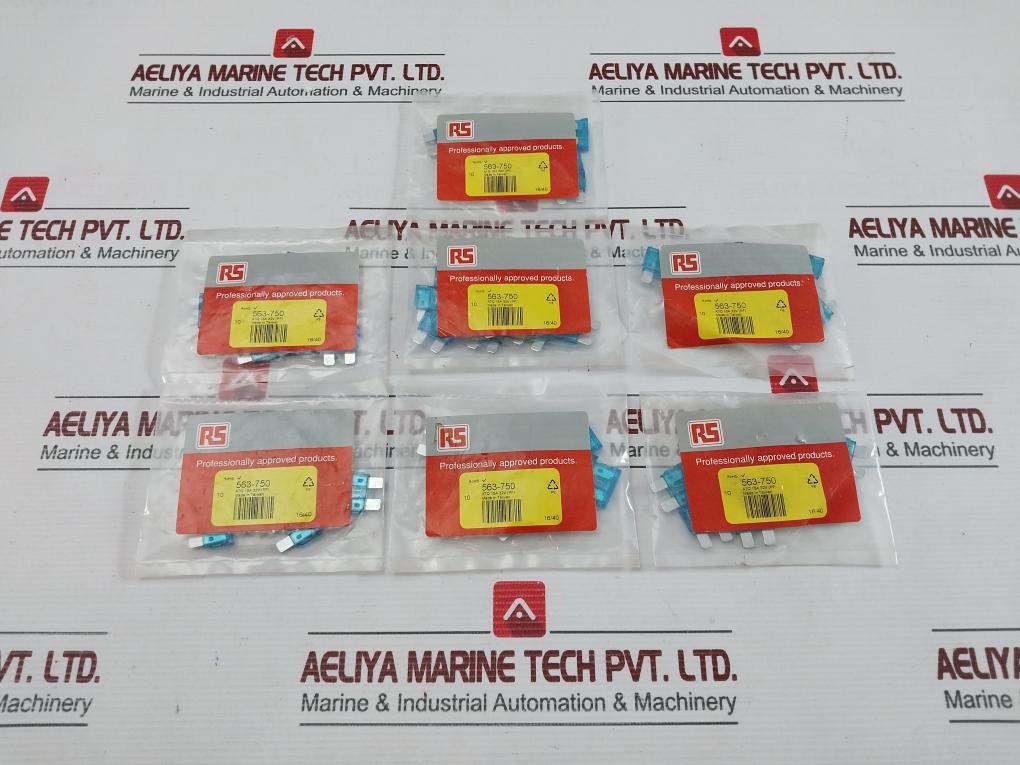 Lot Of 10X Light Blue Car Fuse 563-750 Rs