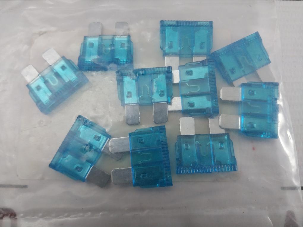 Lot Of 10X Light Blue Car Fuse 563-750 Rs