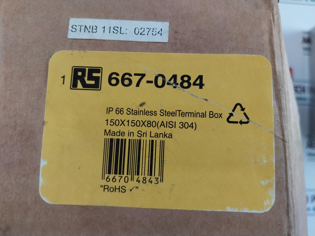 Rs 667-0484 Stainless Steel Terminal Box Ip66