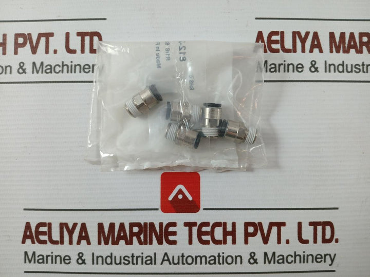 Rs 812-263 Pneumatic Straight Connector/Fitting R1/8 6Mm (1 Packet = 5 Pcs)