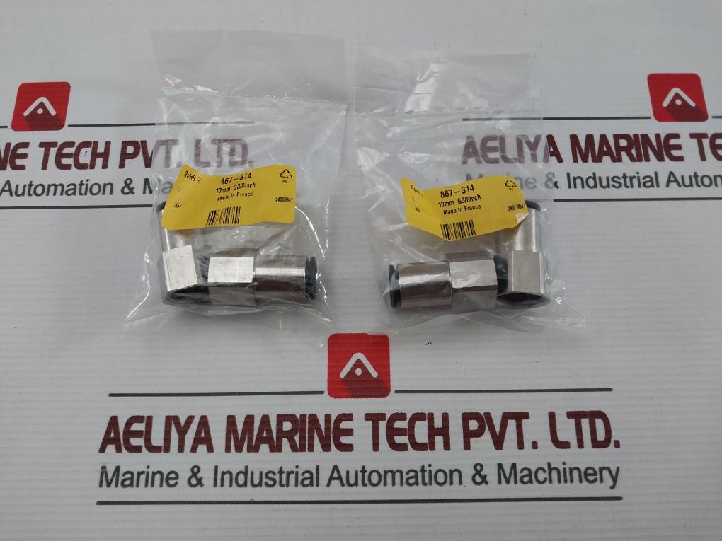 Rs 867-314 Pneumatic Fitting 10Mm G3/8Inch (1Pack = 2Pcs)