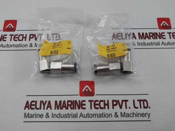 Rs 867-314 Pneumatic Fitting 10Mm G3/8Inch (1Pack = 2Pcs)