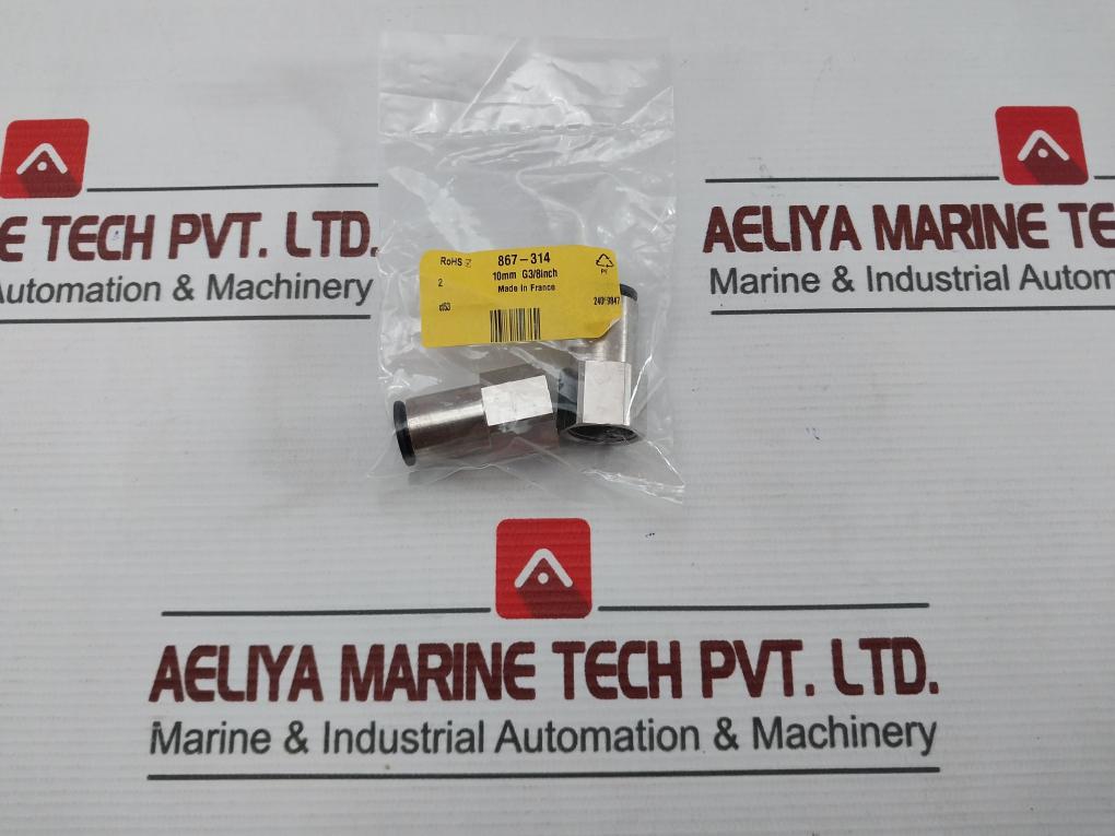 Rs 867-314 Pneumatic Fitting 10Mm G3/8Inch (1Pack = 2Pcs)