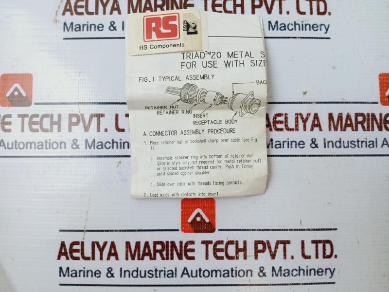 RS Components 484-341 Triad 9 Way Panel Socket Shell M1731-S09