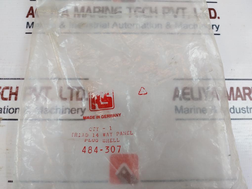 Rs Components Triad M1731-p14 14 Way Panel Plug Shell Use With Size 16 Contacts