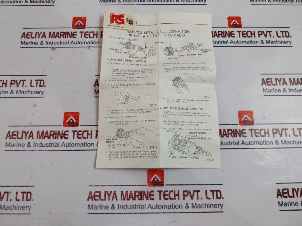 Rs Components Triad M1731-p14 14 Way Panel Plug Shell Use With Size 16 Contacts