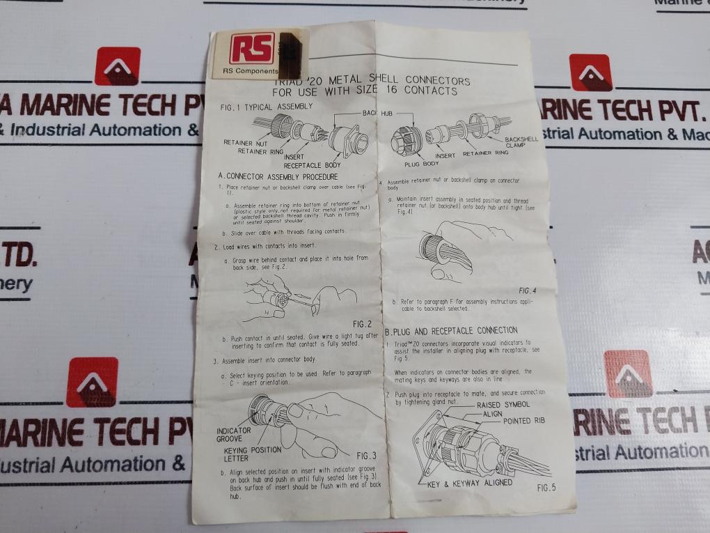 Rs M1731-s09 Triad Servomex Plug