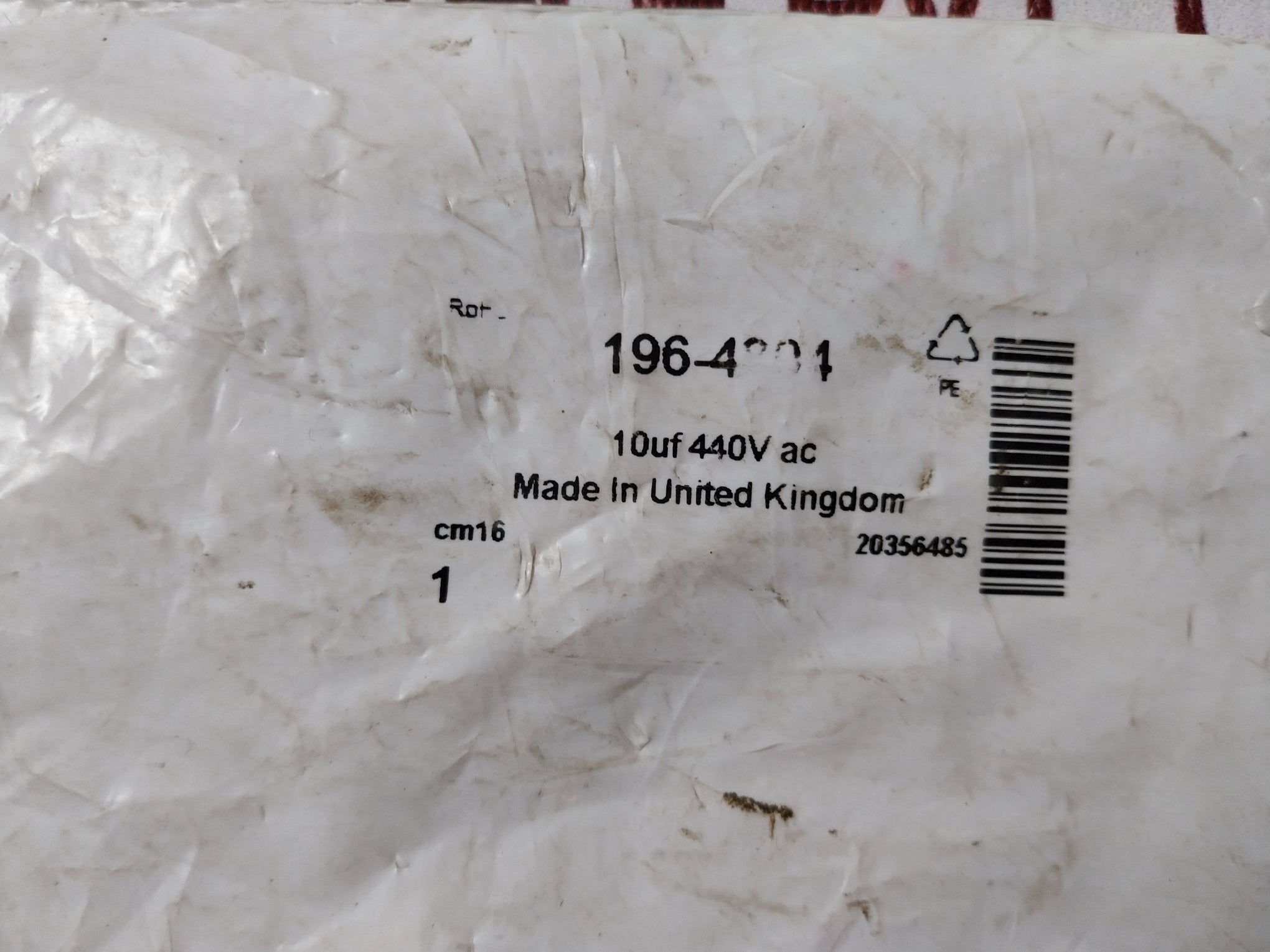 Rs Mr-p-mc-s-nf Capacitor 440vac 50/60hz