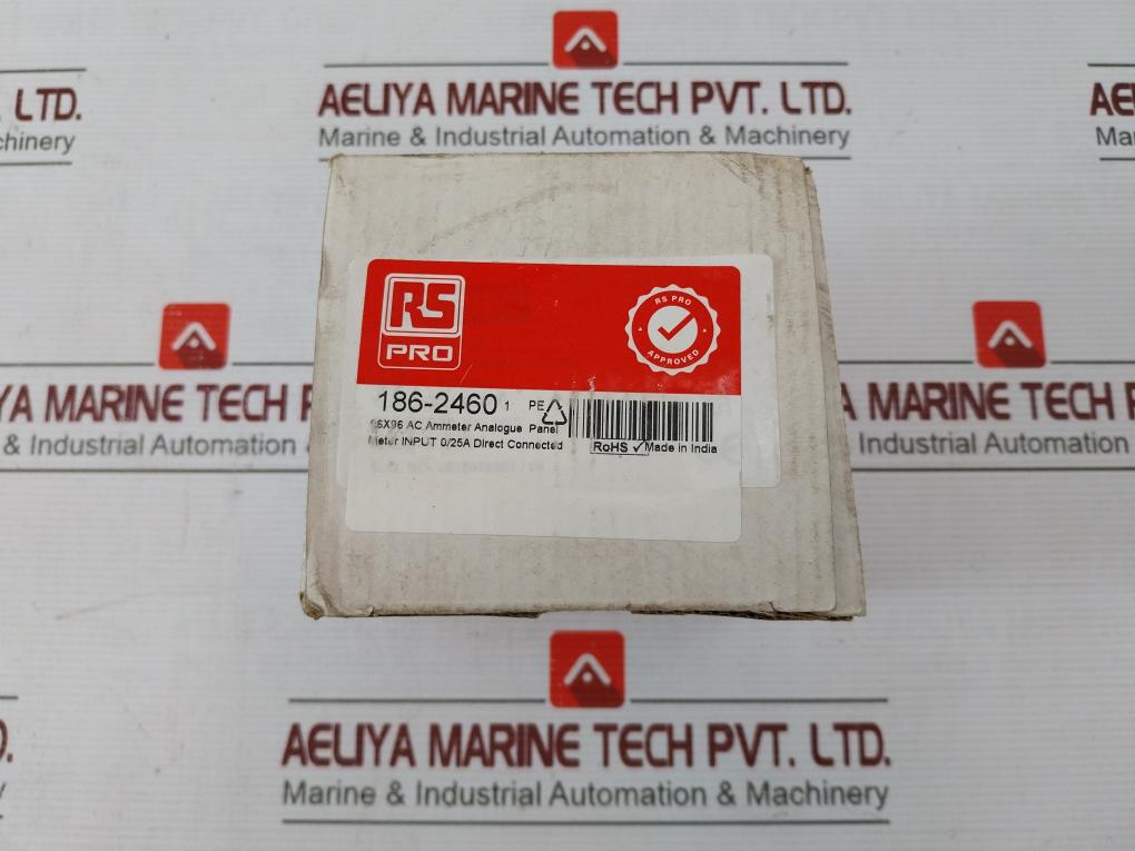Rs Pro 186-2460 Din Ac Ammeter Analogue Panel Meter F96Eax025Xsd 0-30/50A
