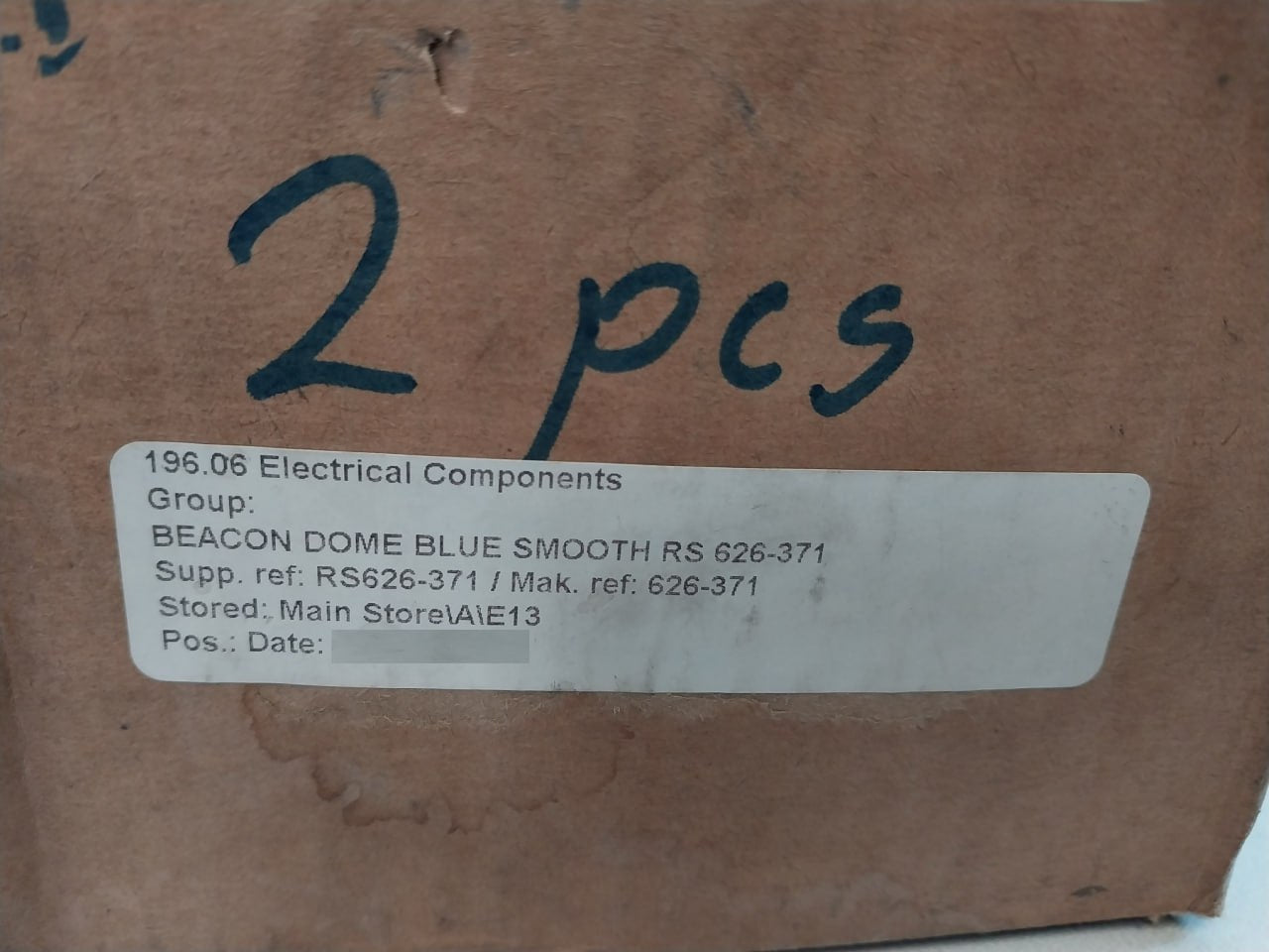 Rs 626-371 Dome Blue Smooth