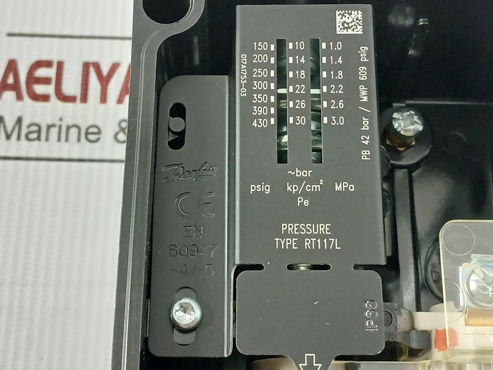 Rt117L Danfoss 150-430 Psig,Ip66 Pressure Switch