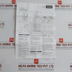 Rt 200 Pressure Switch Range:0.2-6Bar Danfoss