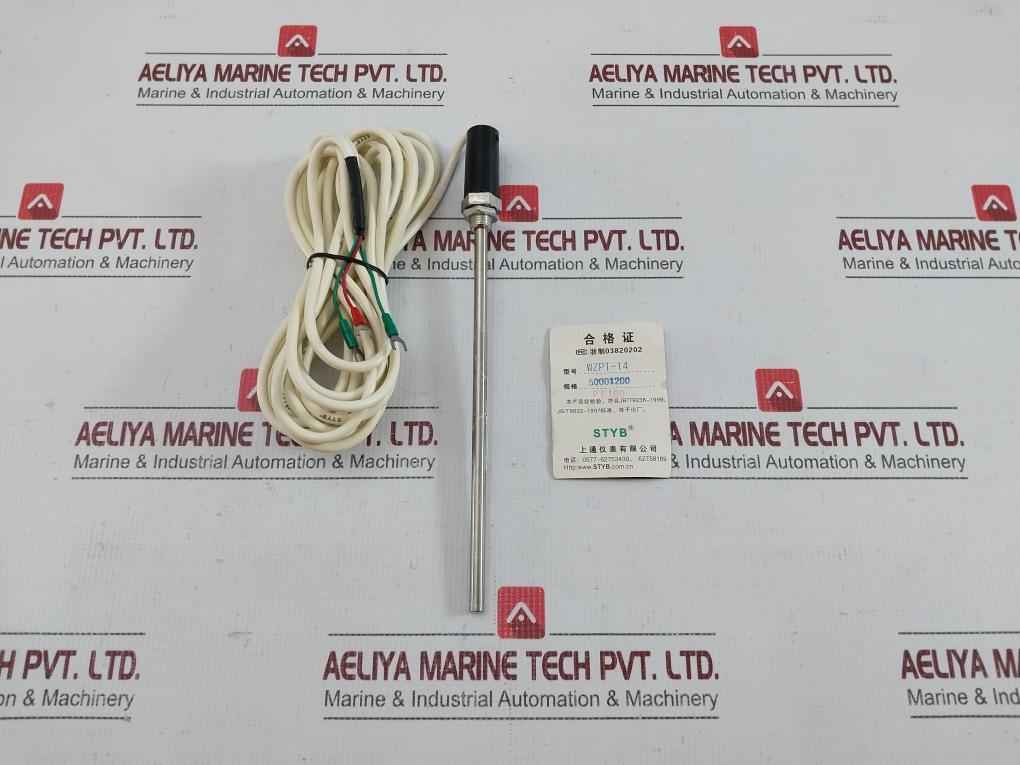 Rtd Temperature Sensor Probe With Cable 5 Meter Wzpt-14 Pt100 Styb