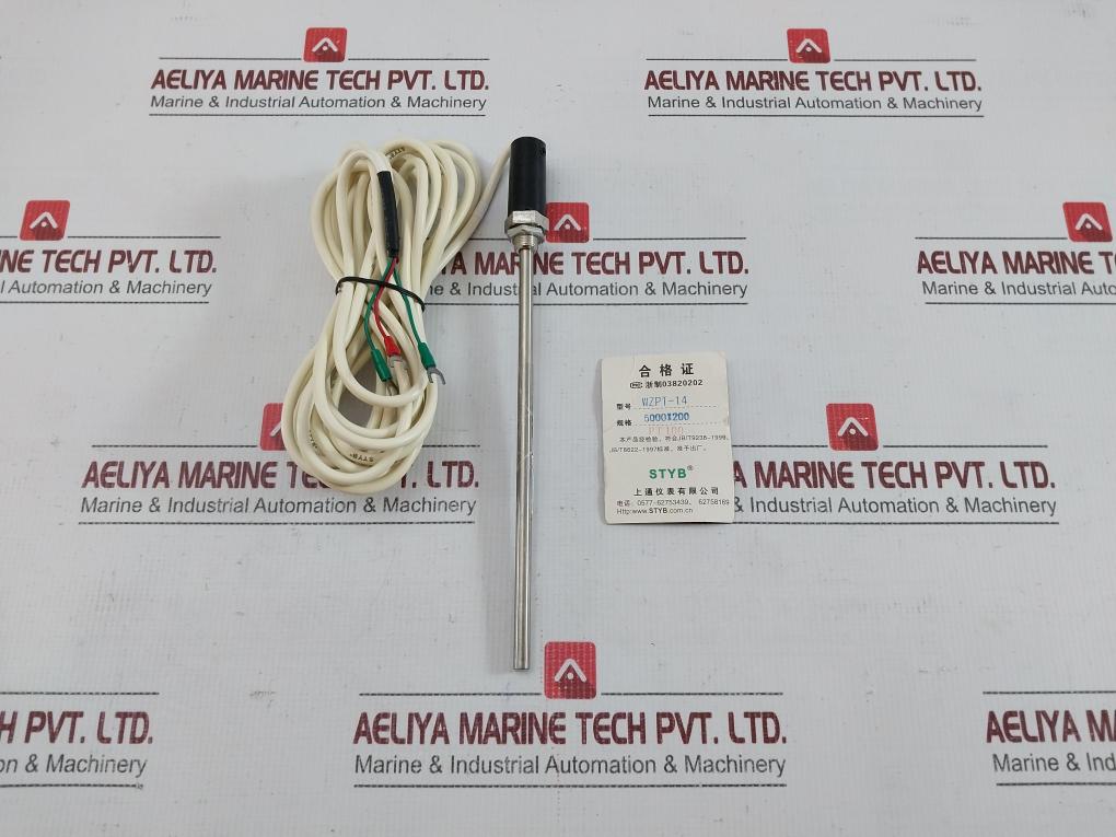 Rtd Temperature Sensor Probe With Cable 5 Meter Wzpt-14 Pt100 Styb