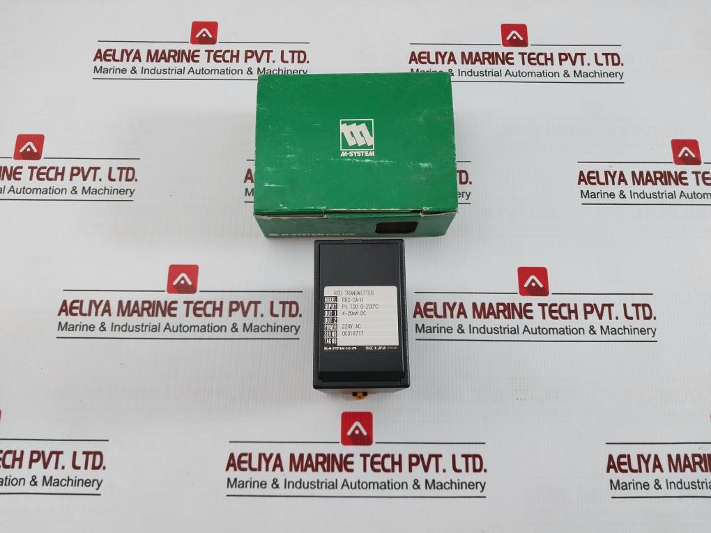 Rtd Transmitter 220Vac M-system Rbs-3A-h