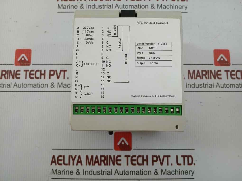 Rtl 601 Temperature Controller Raytel 0-1200°C
