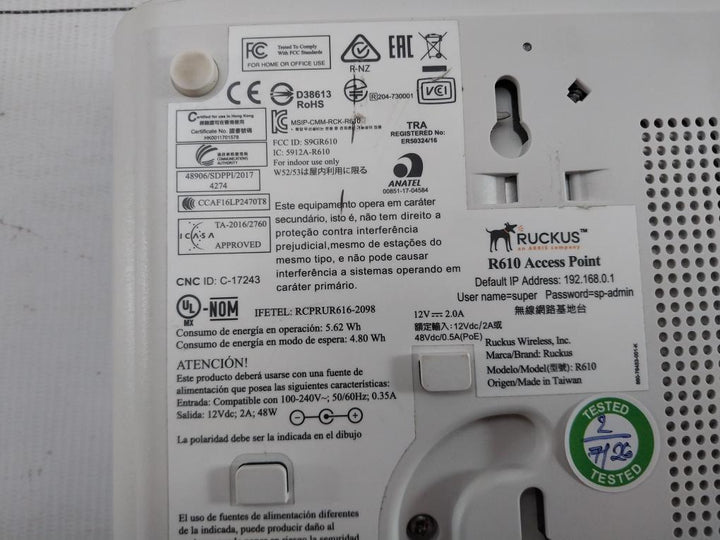 Ruckus-100-240V-50-60Hz-0-35A-Dual-Band-Wifi-Access-Point-R610-209804-8