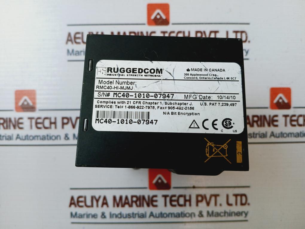 Ruggedcom Rmc40-hi-mjmj Media Converter 100-240V, 50-60Hz, 500Ma