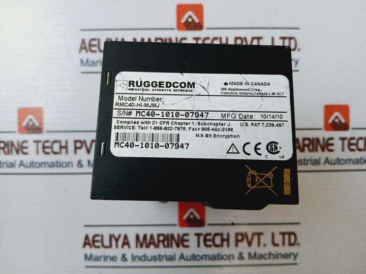 Ruggedcom Rmc40-hi-mjmj Media Converter 100-240V, 50-60Hz, 500Ma