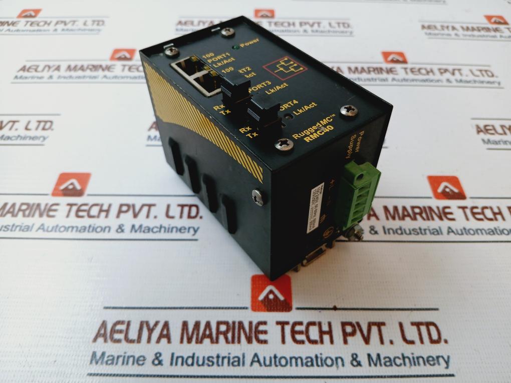 Ruggedcom Rmc40-hi-mjmj Media Converter 100-240V, 50-60Hz, 500Ma