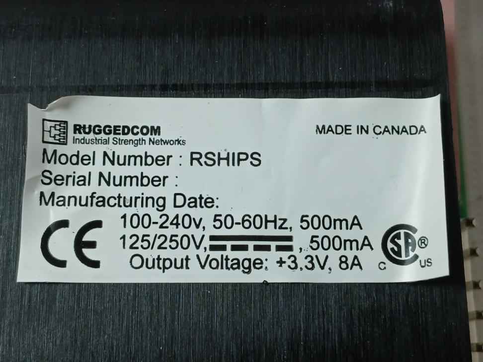 Ruggedcom V2 40-10-0014-001 Switching Power Supply 125/250v 50-60hz