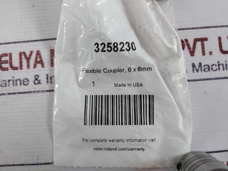 Ruland 3258230 Flexible Coupler 6 X 6 Mm Ch000138-00