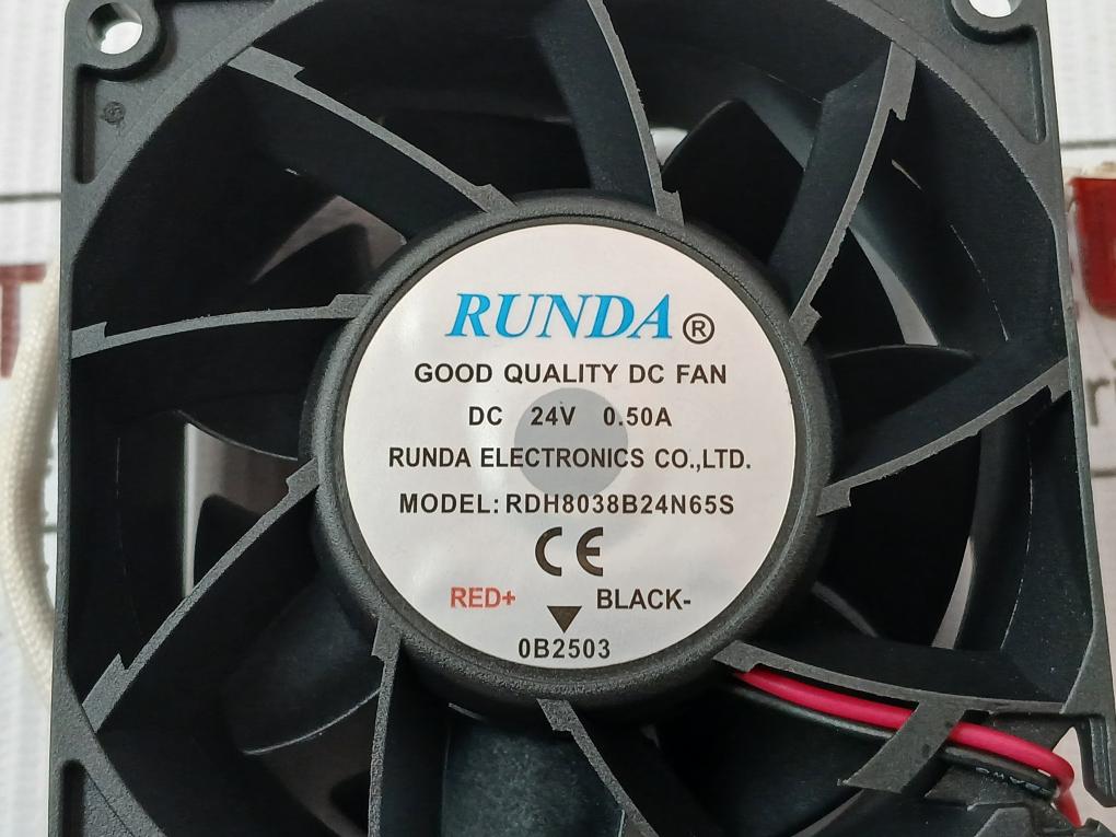 Runda Dc Brushless Fan 24V Dc Rdh8038B24N65S