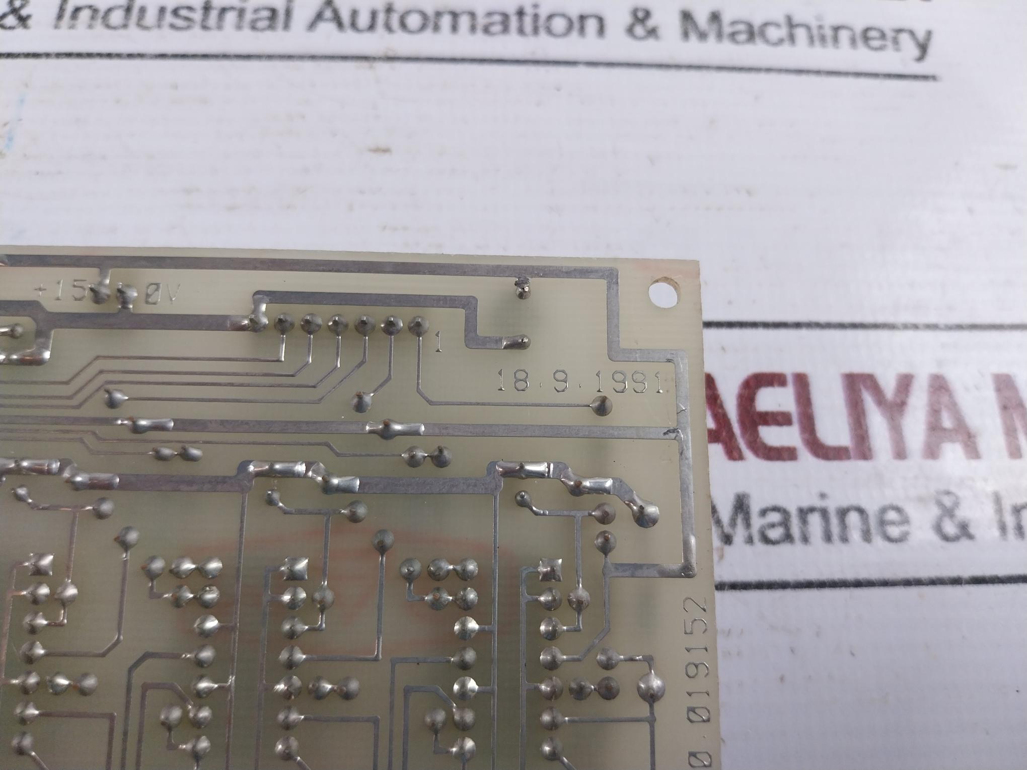 Rv Electronique 040110.019152 Printed Circuit Board Card