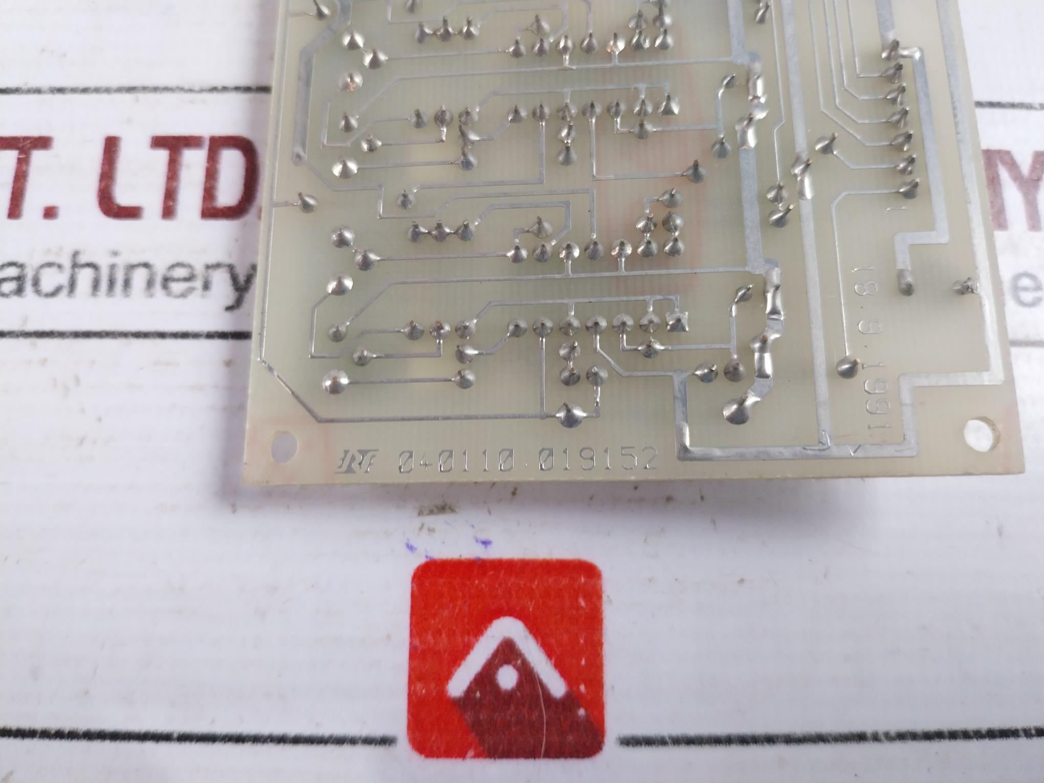 Rv Electronique 040110.019152 Printed Circuit Board Card