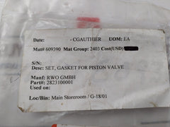 Rwo 2823100001 Gasket Set For Piston Valve 5936302501
