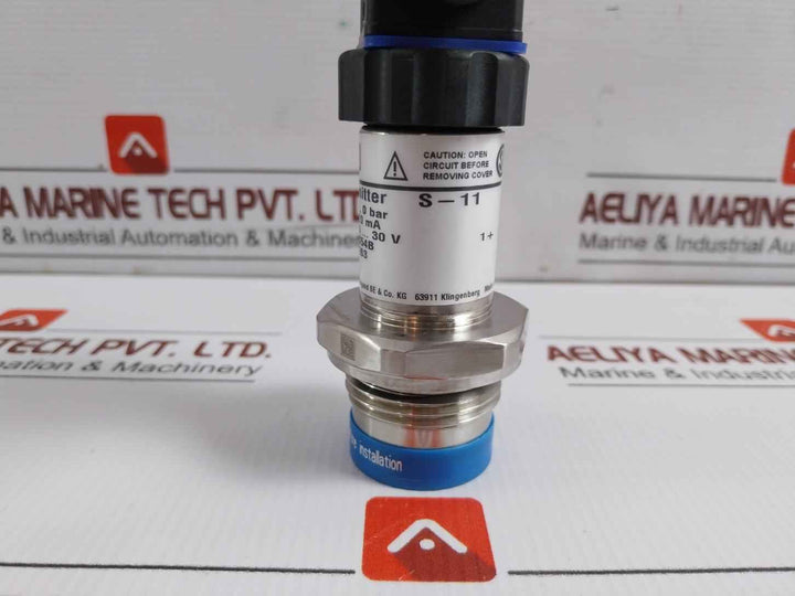 S-11 Pressure Transmitter -1 To 0 Bar 4-20 Ma Wika