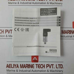 S-20 Pressure Sensor Transmitter Power Supply 8-35V Max.25Ma Wika