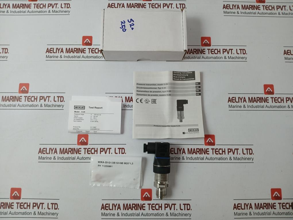 S-20 Wika Pressure Sensor Transmitter Power Supply 8-35V Max. 25Ma