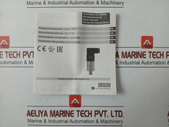 S-20 Wika Pressure Sensor Transmitter Power Supply 8-35V Max. 25Ma