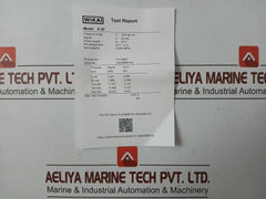 S-20 Wika Pressure Sensor Transmitter Power Supply 8-35V Max. 25Ma