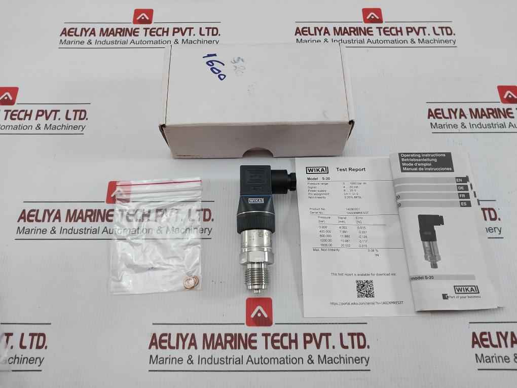 S-20 Pressure Transmitter 0-1600 Bar 4-20 Ma Wika