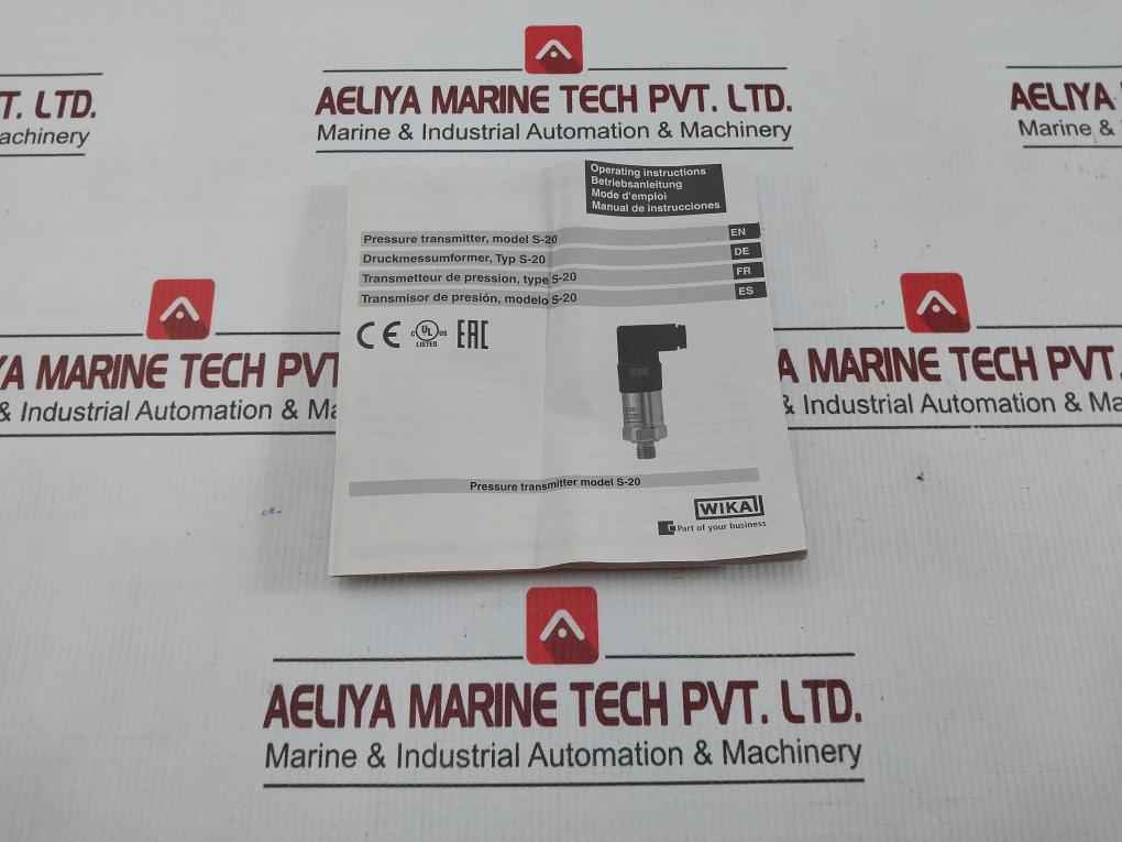 S-20 Pressure Transmitter 0-1600 Bar 4-20 Ma Wika