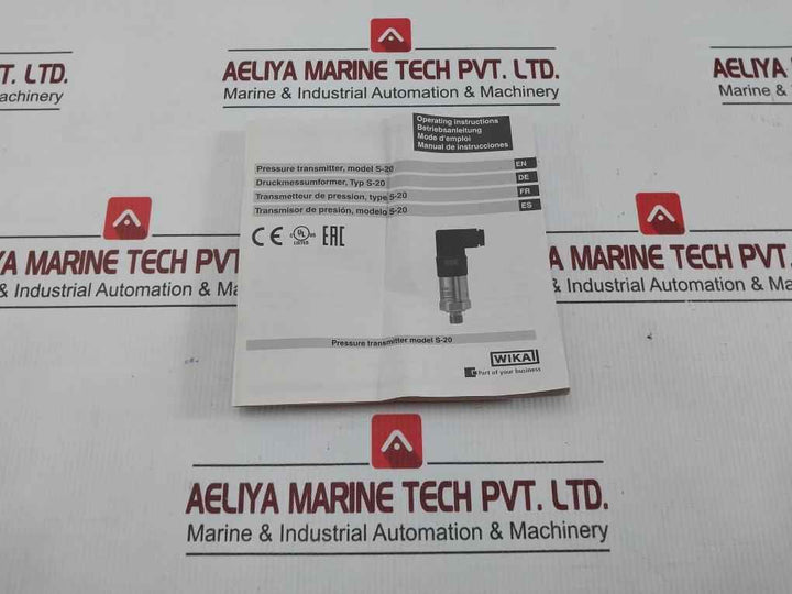 S-20 Pressure Transmitter 0-1600 Bar 4-20 Ma Wika