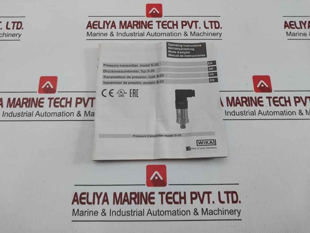 S-20 Wika Pressure Transmitter 4-20 Ma