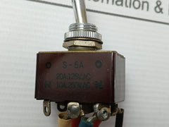 S-6A Toggle Switch 10A.250V.Ac/ 20A.125V.Ac