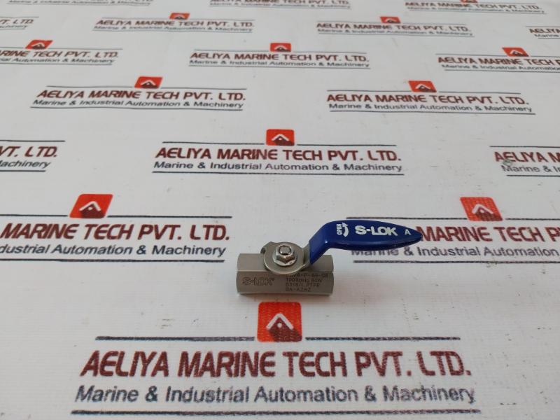 S-lok Stainless Steel Ball Valve Sbva-f-4R-s6 1000 Psi Ptfe Seat