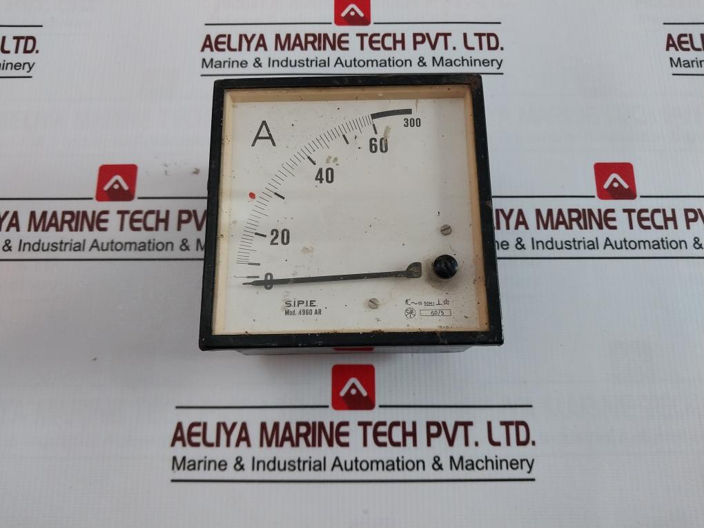 S.I.P.I.E. 4960 Ar Analog Ammeter 0-60/300A 1.5 50Hz 60/5