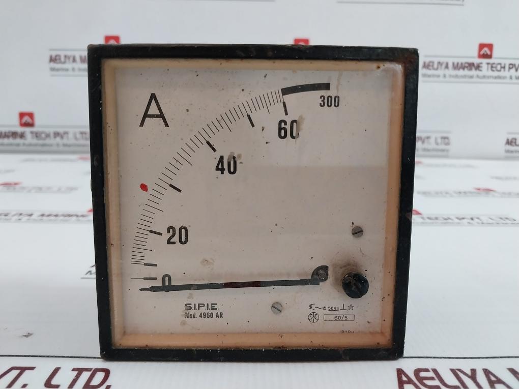 S.I.P.I.E. 4960 Ar Analog Ammeter 0-60/300A 1.5 50Hz 60/5
