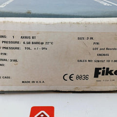 Fike A5179-50 Axius BT Rupture Disc 3" 6.50 BARG at 22°C
