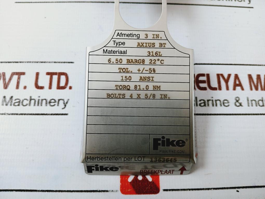 Fike A5179-50 Axius BT Rupture Disc 3