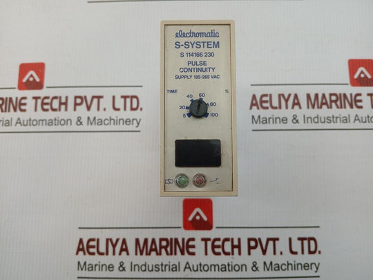 S 114166 230 Electromatic 195-265 Vac Pulse Continuity Timer